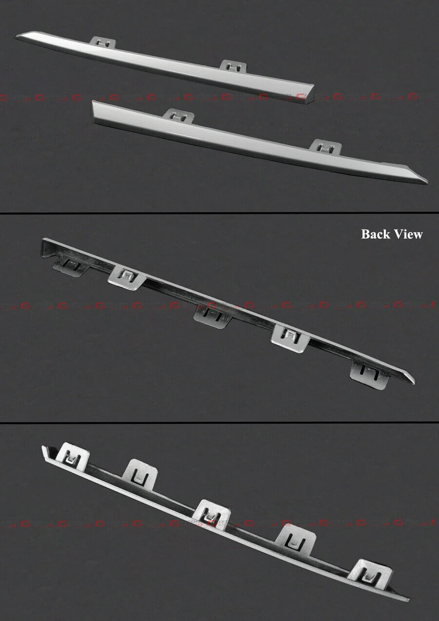 For 2023-2026 Honda Accord Gloss Black Front Bumper Mesh Grille w/ Silver Trim - Image 4