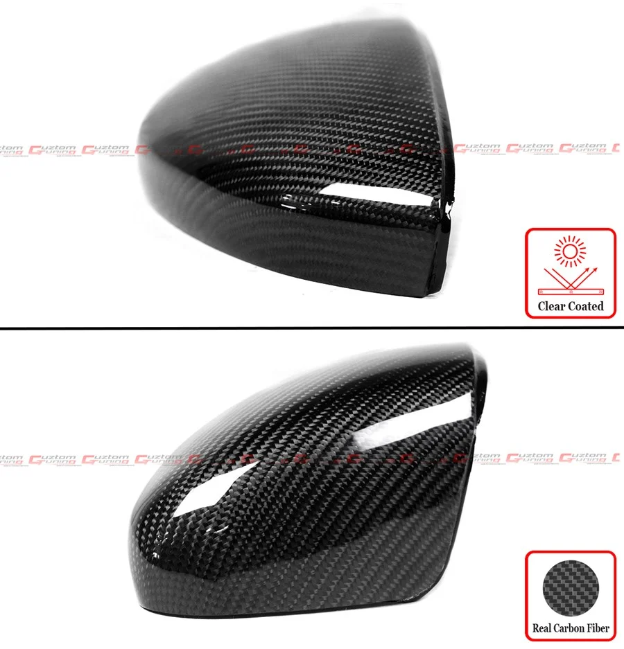 For 2023-2026 Honda Accord Real Carbon Fiber Side Mirror Cover Replacement W/O Light - Image 4
