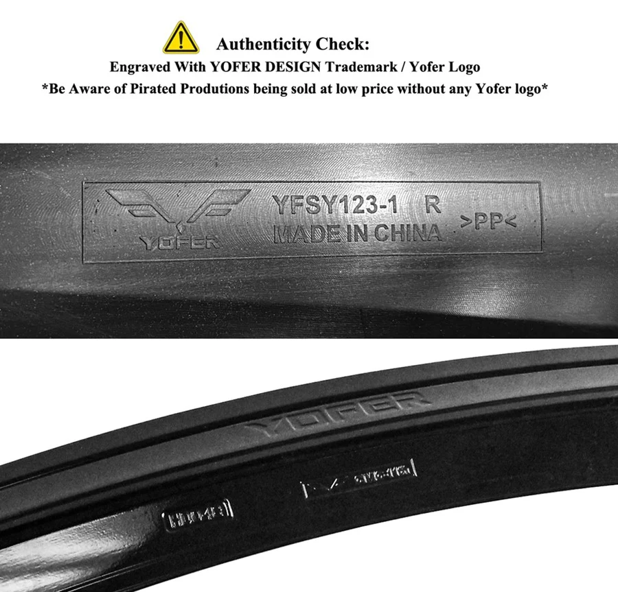 For 2023-2026 Honda Accord Yofer Black Side Skirt Extension - Meteorite Gray Trim - Image 4