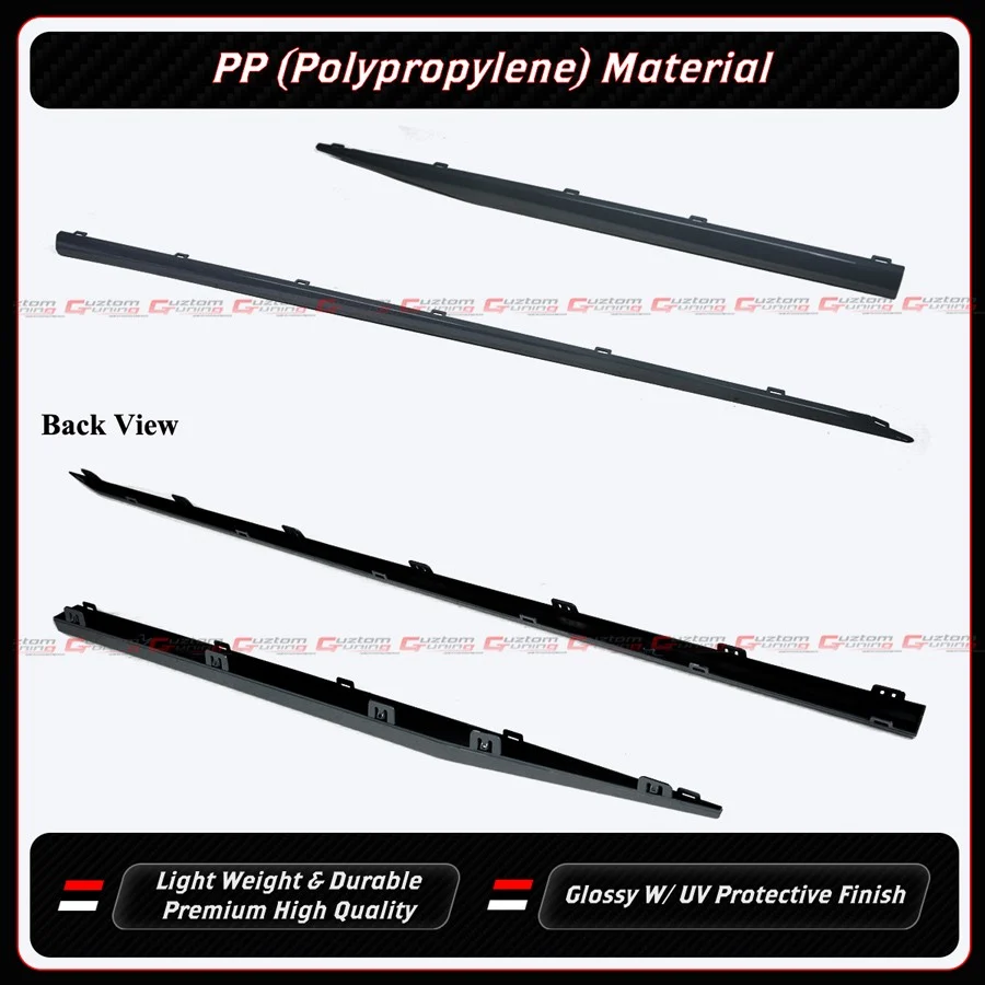 For 2023-2026 Honda Accord Yofer Black Side Skirt Extension - Meteorite Gray Trim - Image 9