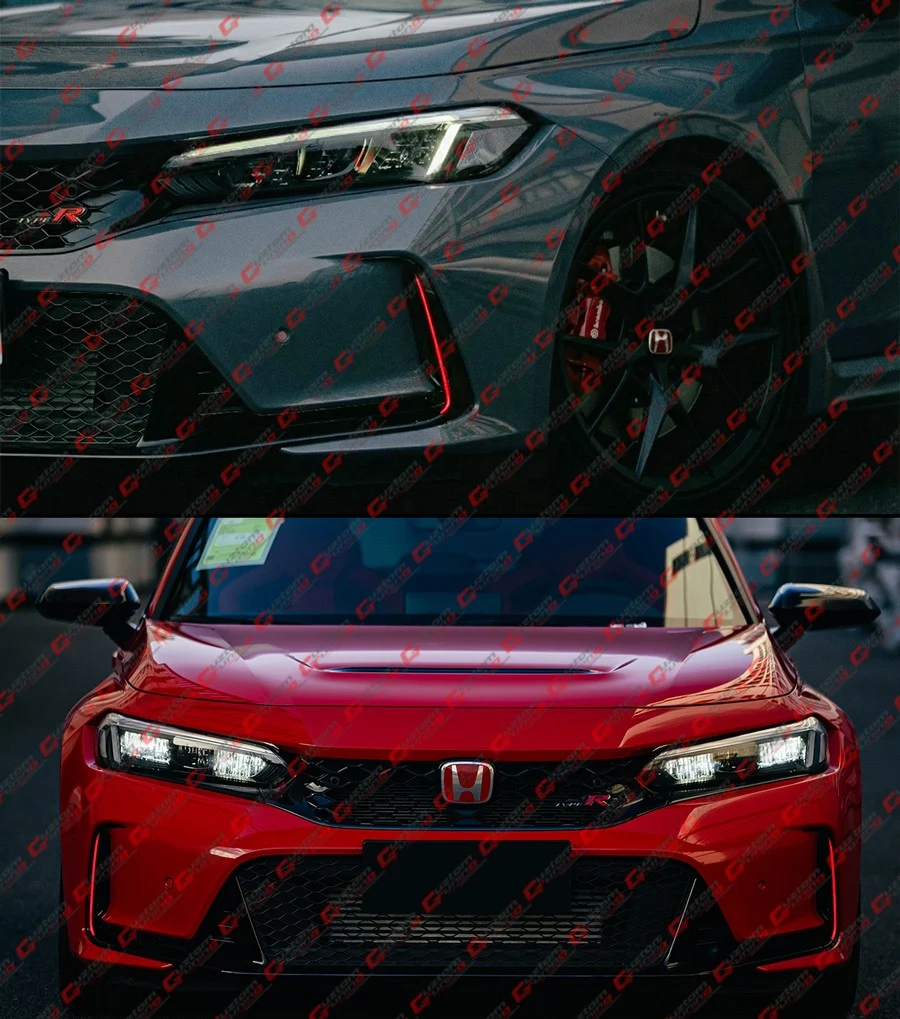 For 2023-2026 Honda Civic Type-R FL5 Red JDM Front Bumper Replacement LED DRL Light Strip - Image 7