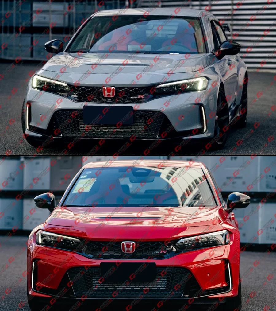 For 2023-2026 Honda Civic Type-R FL5 White Front Bumper Replacement LED DRL Fog Light - Image 7