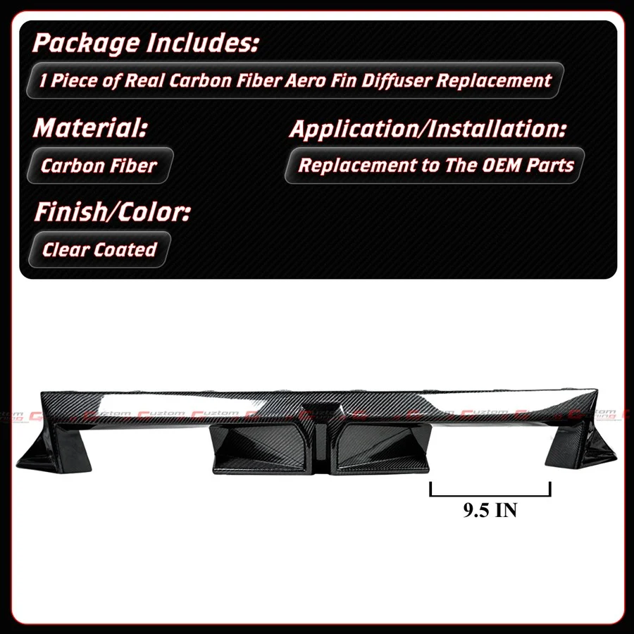 For 2023-2026 BMW G87 M2 CS Style Real Carbon Fiber Rear Bumper Diffuser Valance - Image 2