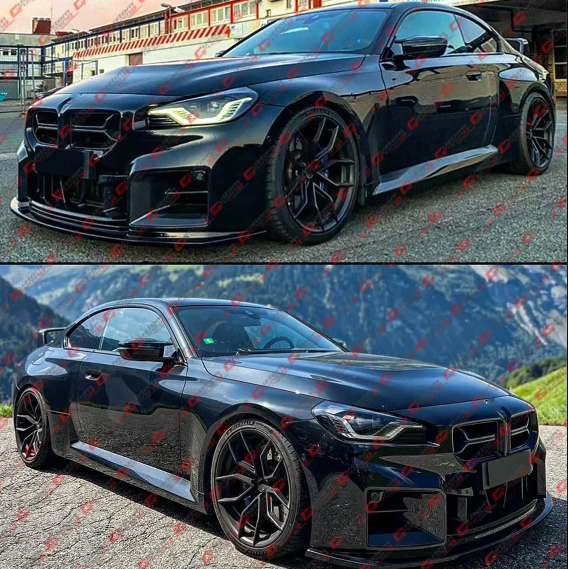 For 2023-2026 BMW G87 M2 CSL Style Gloss Black Front Upper Nose Kidney Grill Grille - Image 7