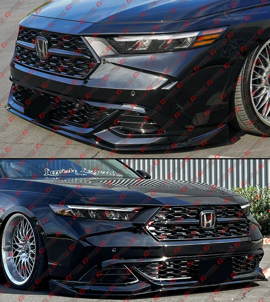 For 2023-2026 Honda Accord Yofer Crystal Black 3 Piece Front Bumper Replacement Kit - Image 12