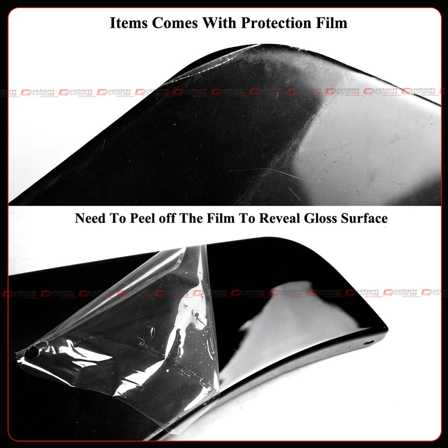 For 2023-2026 Honda Civic Type-R FL5 MU Style Gloss Black Side Skirt Extension - Image 6