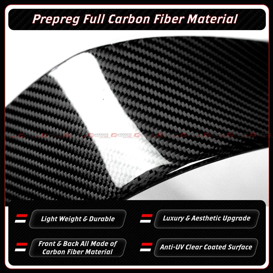 For 2023-2026 Toyota GR Corolla Full Carbon Fiber Rear Bumper Side Vent Trim Garnish - Image 6
