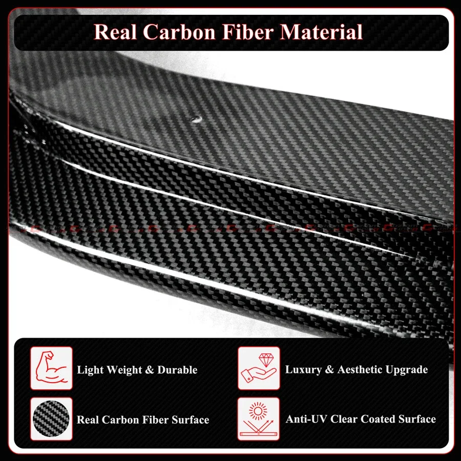 For 2023-2026 Honda Civic Type-R FL5 CTM V2 Carbon Fiber Front Bumper Lip Splitter - Image 6