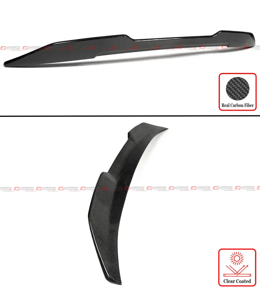 For 2024-2026 BMW G60 530i i5 G90 M5 Highkick Carbon Fiber Rear Trunk Spoiler Wing - Image 3