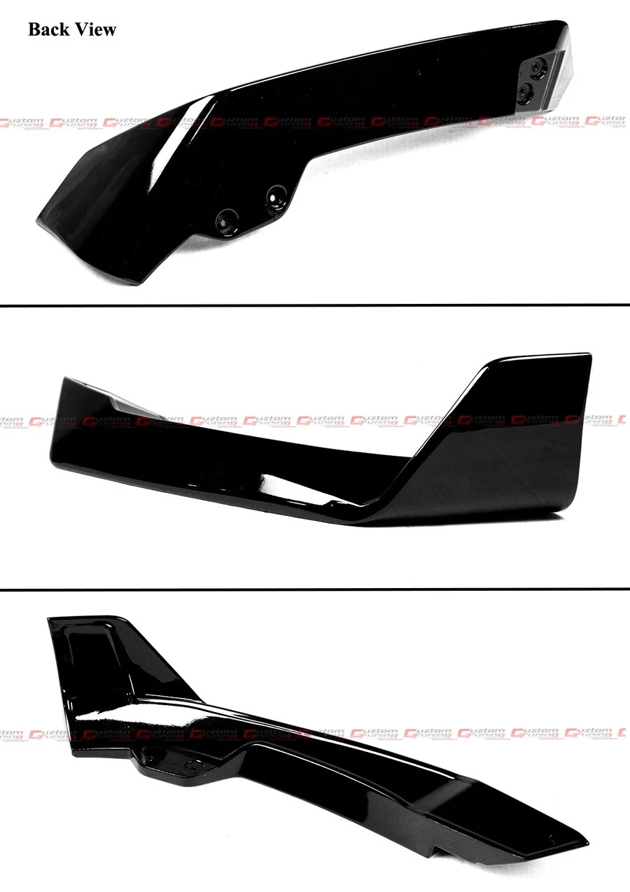 For 2024-2025 BMW X6 G06 M Sport LCI Gloss Black Front Bumper Lip Spoiler Splitter - Image 4