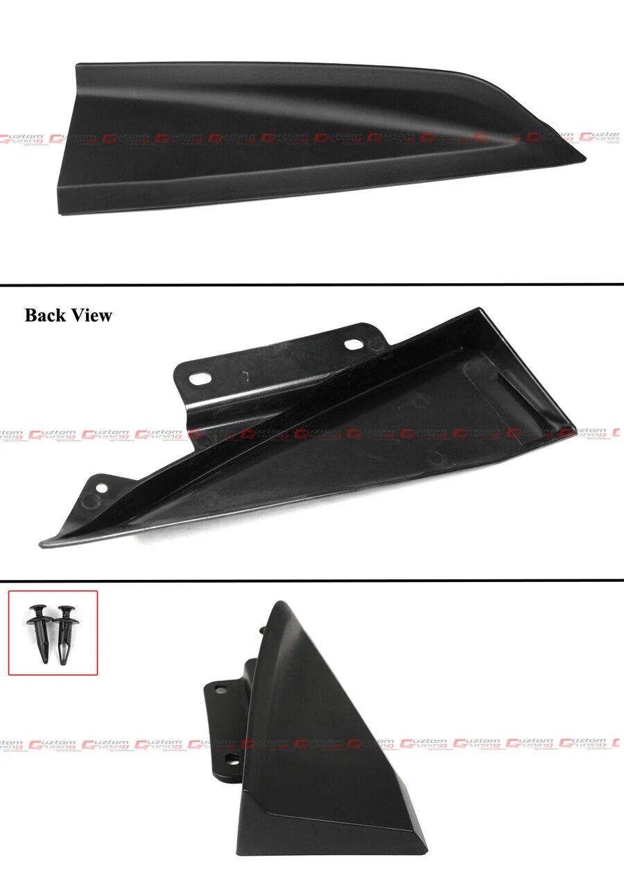 For 2024-2025 Ford Mustang GT & Ecoboost Matte Black Rear Bumper Side Corner Extension - Image 2