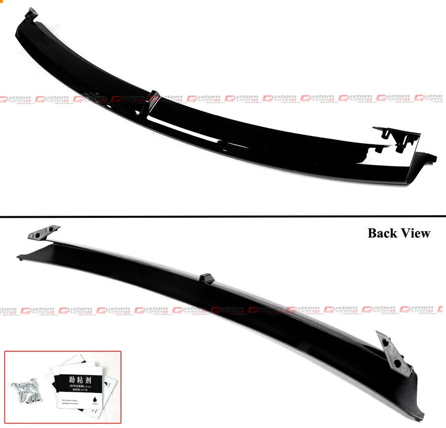 For 2024-2025 Tesla Model 3 Highland AD Winglet Style Gloss Black Front Lip Splitter - Image 3