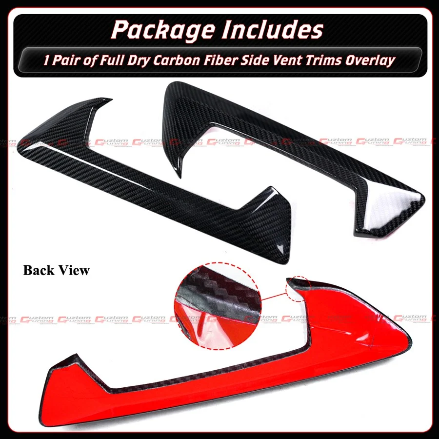 For 2024-2026 BMW G05 F95 X5 X5M LCI Full Carbon Fiber Side Fender Vent Trim Overlay - Image 5