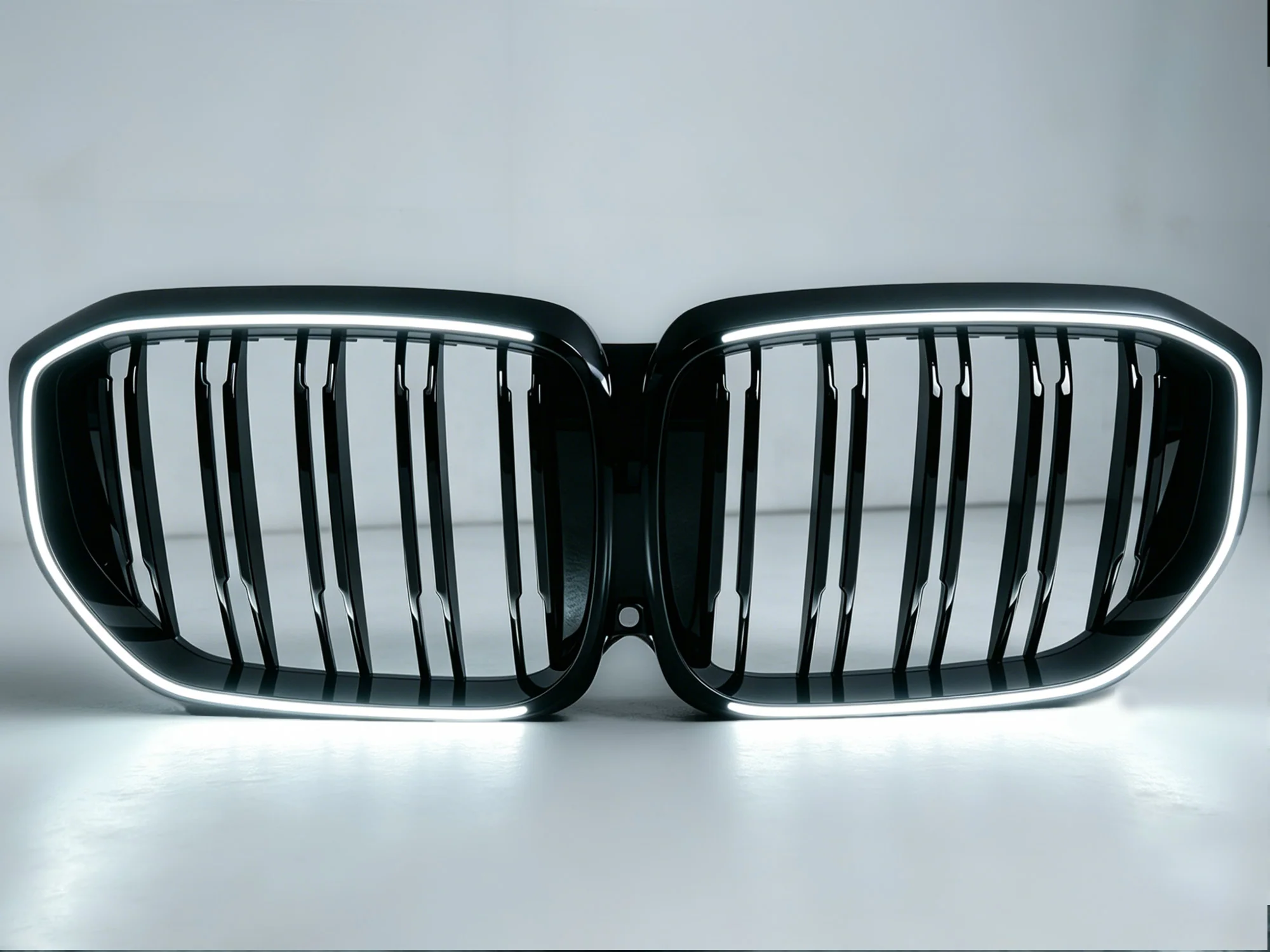For 2024-2026 BMW X5 G05 LED illuminated Glowing Gloss Black Front Grille/Grill - Image 4