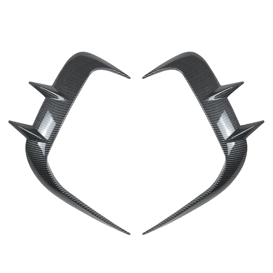 For 2024-2026 BMW 5 Sereies G60 M-Sport Front Bumper Side Blade Canards Splitter Carbon Style - Image 7