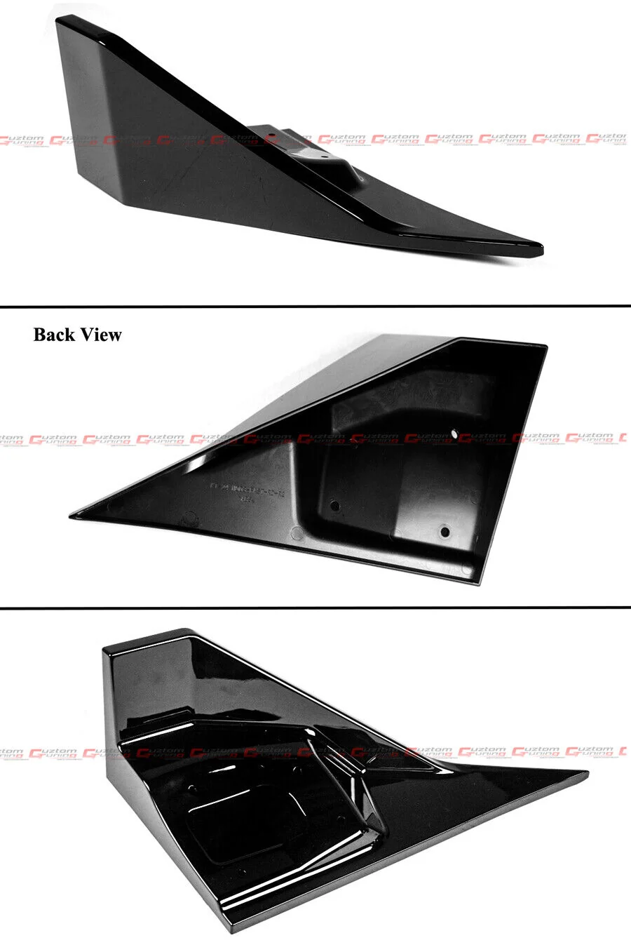 For 2024-2026 Tesla Model 3 Highland V Style Gloss Black Rear Bumper Diffuser Kit - Image 4