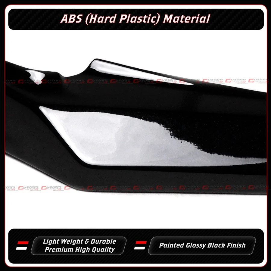 For 2025-2026 Honda Civic 11th M Style Gloss Black 1PC Front Bumper Lip Spoiler - Image 6