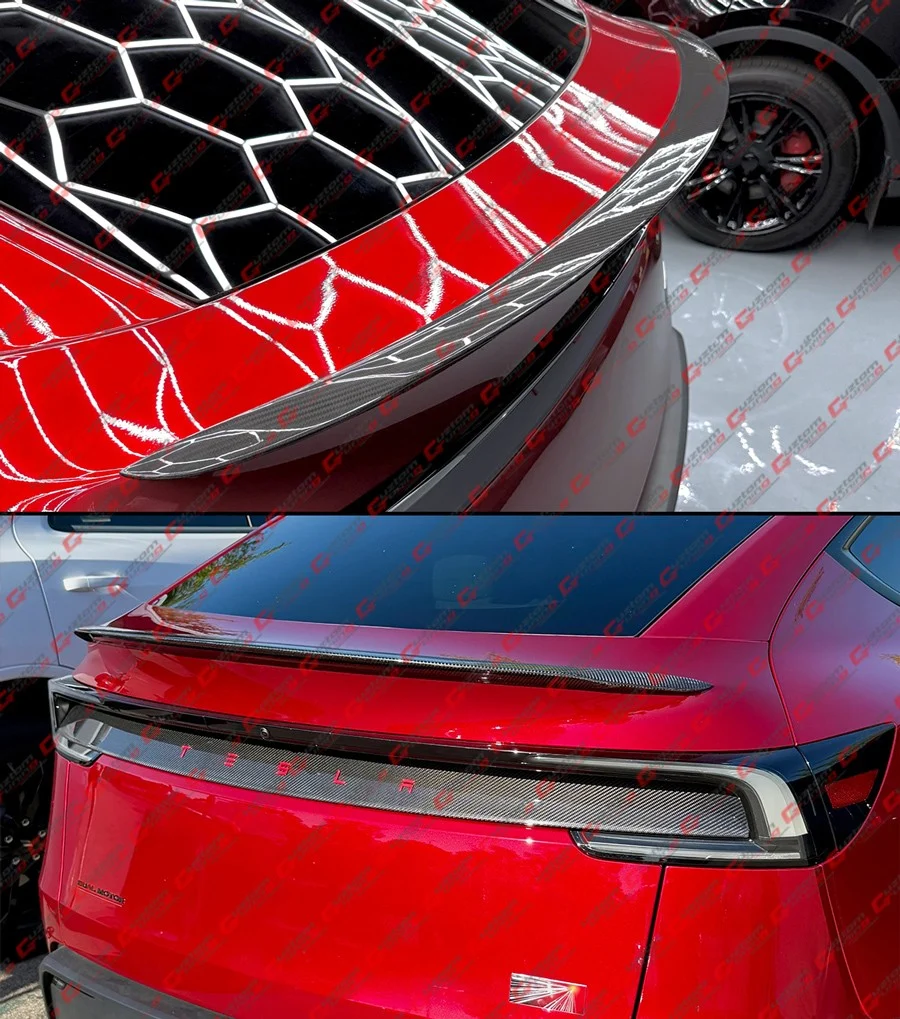 For 2025-2026 Tesla Model Y Juniper Performance Full Carbon Fiber Trunk Spoiler Wing - Image 10