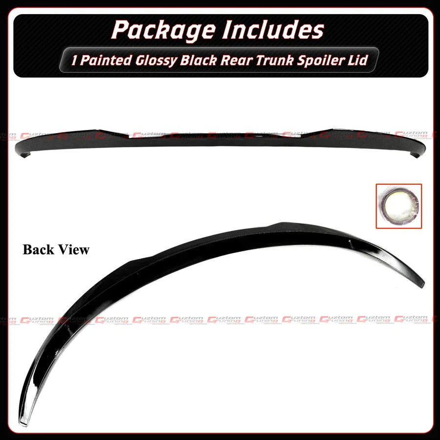 For 2025-2026 Tesla Model Y Juniper V Style Aero Gloss Black Rear Trunk Spoiler - Image 4
