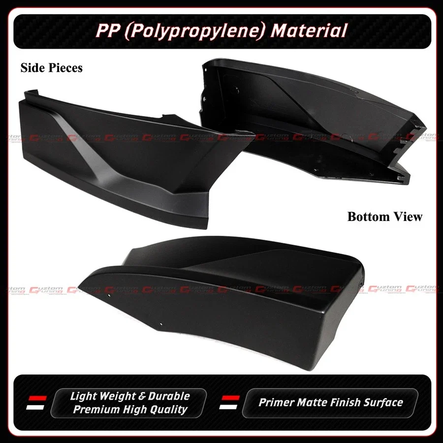 For 2025-2026 Tesla Model Y Juniper Yofer Matte Black Rear Bumper Diffuser Kit - Image 7