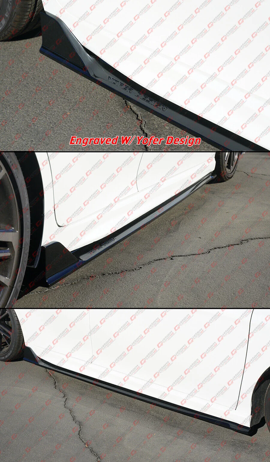 For 2025-2026 Toyota Camry Gloss Black Winglet Side Skirt Extension - Image 4