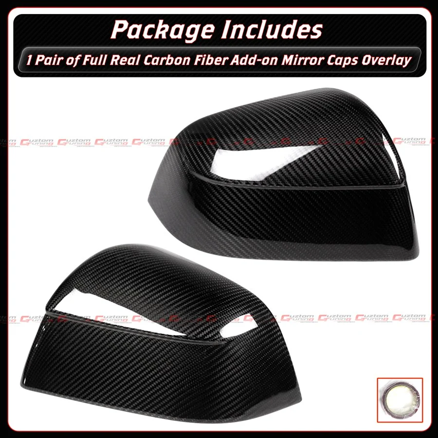 For 2025+ Tesla Model Y Juniper Add-on Full Carbon Fiber Side Mirror Cover Caps - Image 4