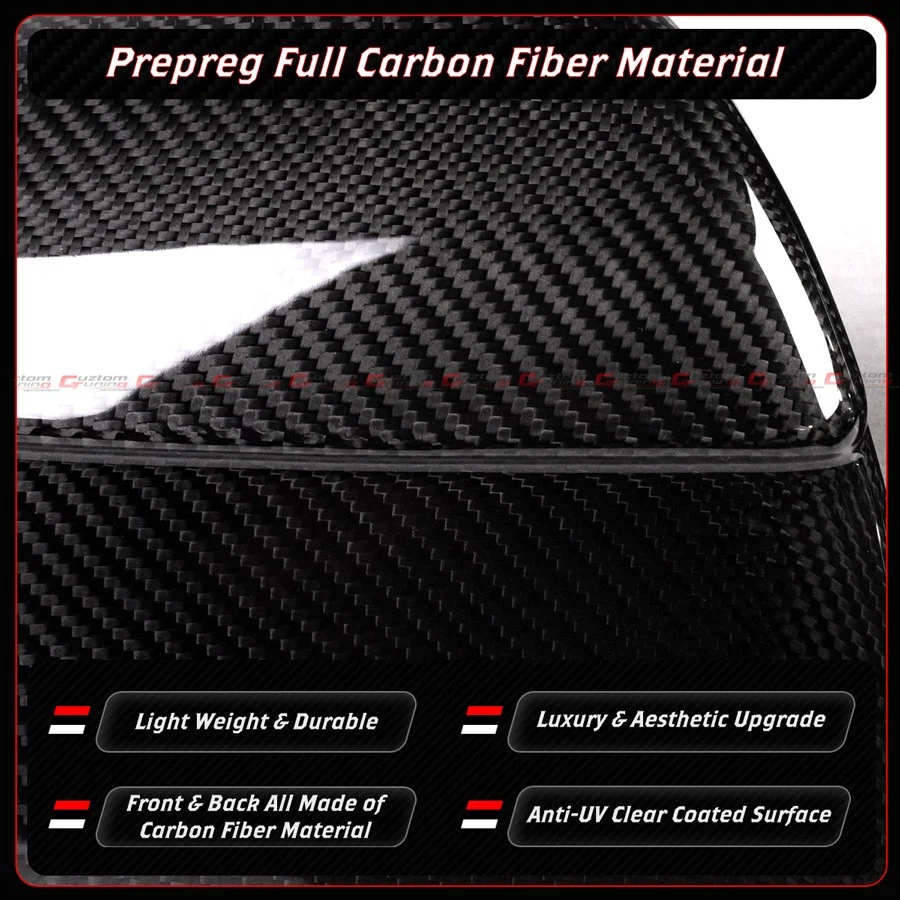 For 2025+ Tesla Model Y Juniper Add-on Full Carbon Fiber Side Mirror Cover Caps - Image 7