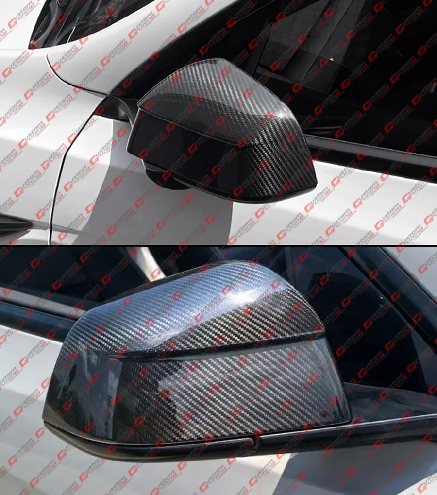 For 2025+ Tesla Model Y Juniper Add-on Full Carbon Fiber Side Mirror Cover Caps - Image 8