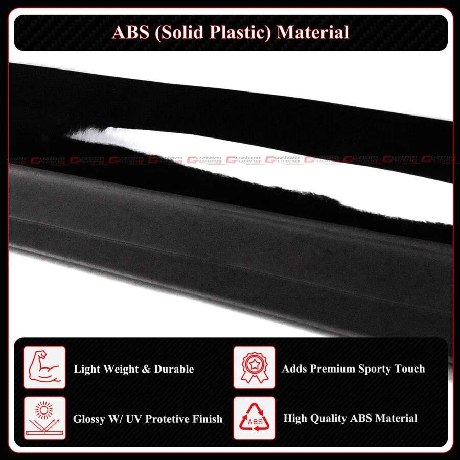 For 2025 2026+ Toyota Camry LE SE XSE XLE CTM Design Gloss Black Side Skirt Extension - Image 6