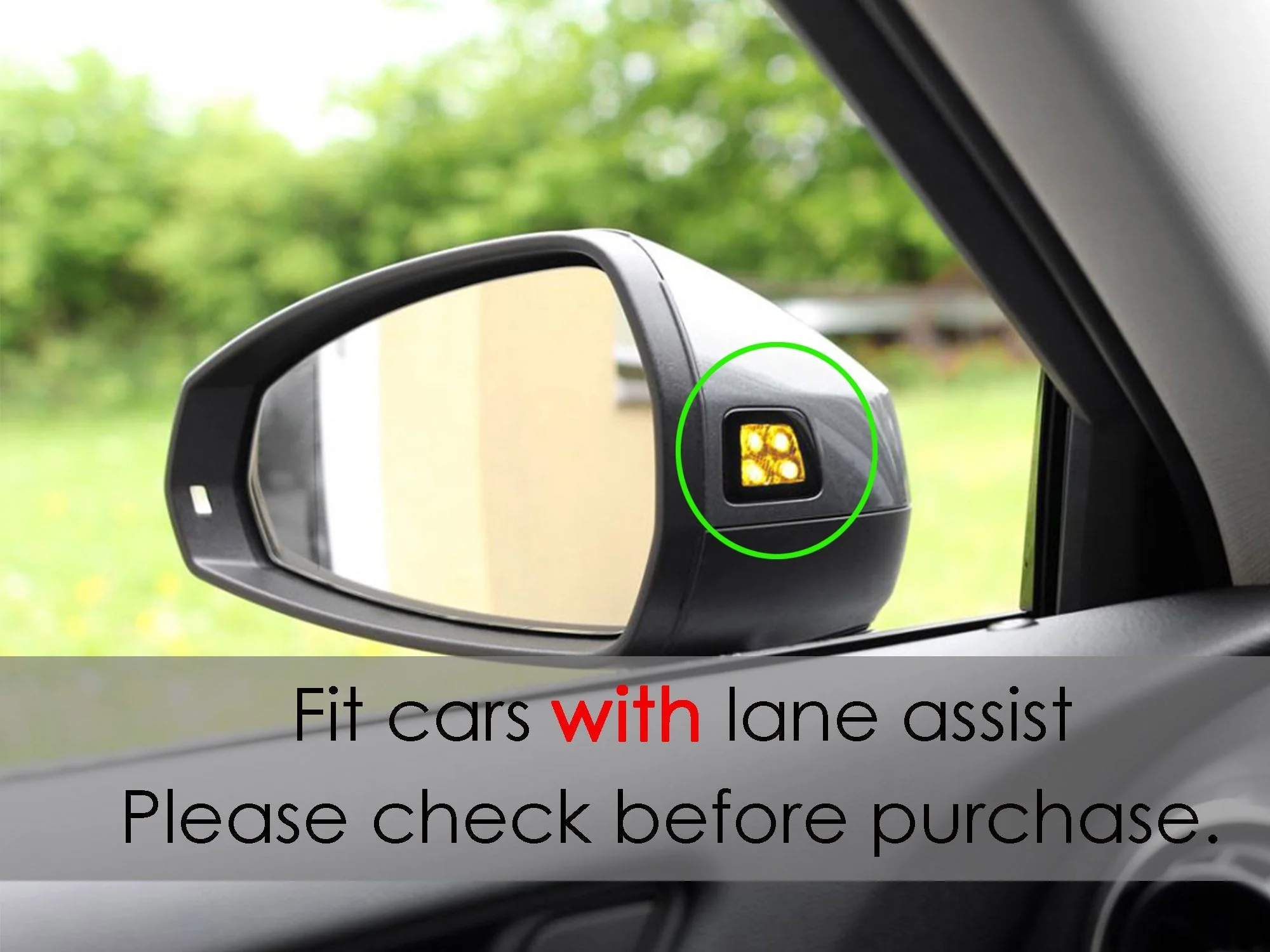 Carbon Fiber Side Mirror Covers Replace For AUDI A6 C7 S6 RS6 2012-2018 with Lane Assist od37 - Image 3