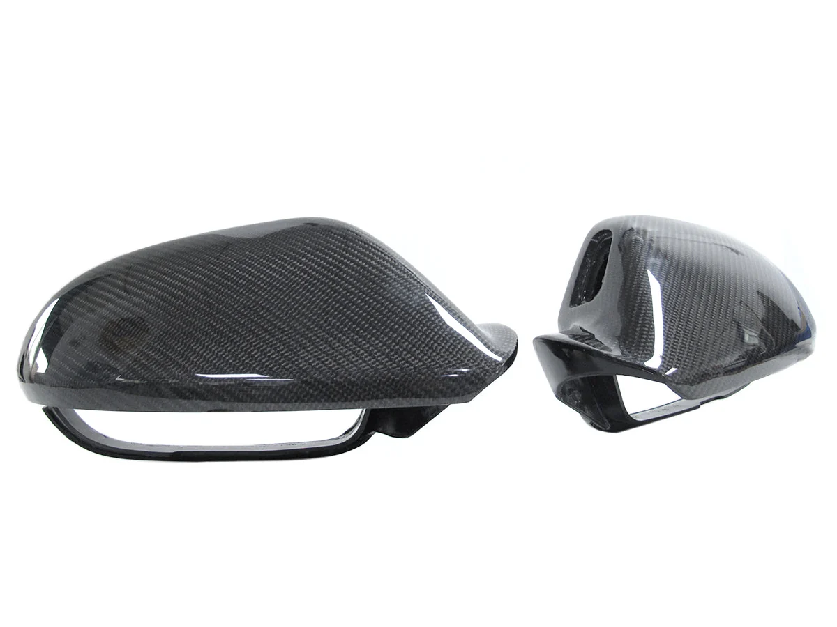 Carbon Fiber Side Mirror Covers Replace For AUDI A6 C7 S6 RS6 2012-2018 with Lane Assist od37 - Image 7