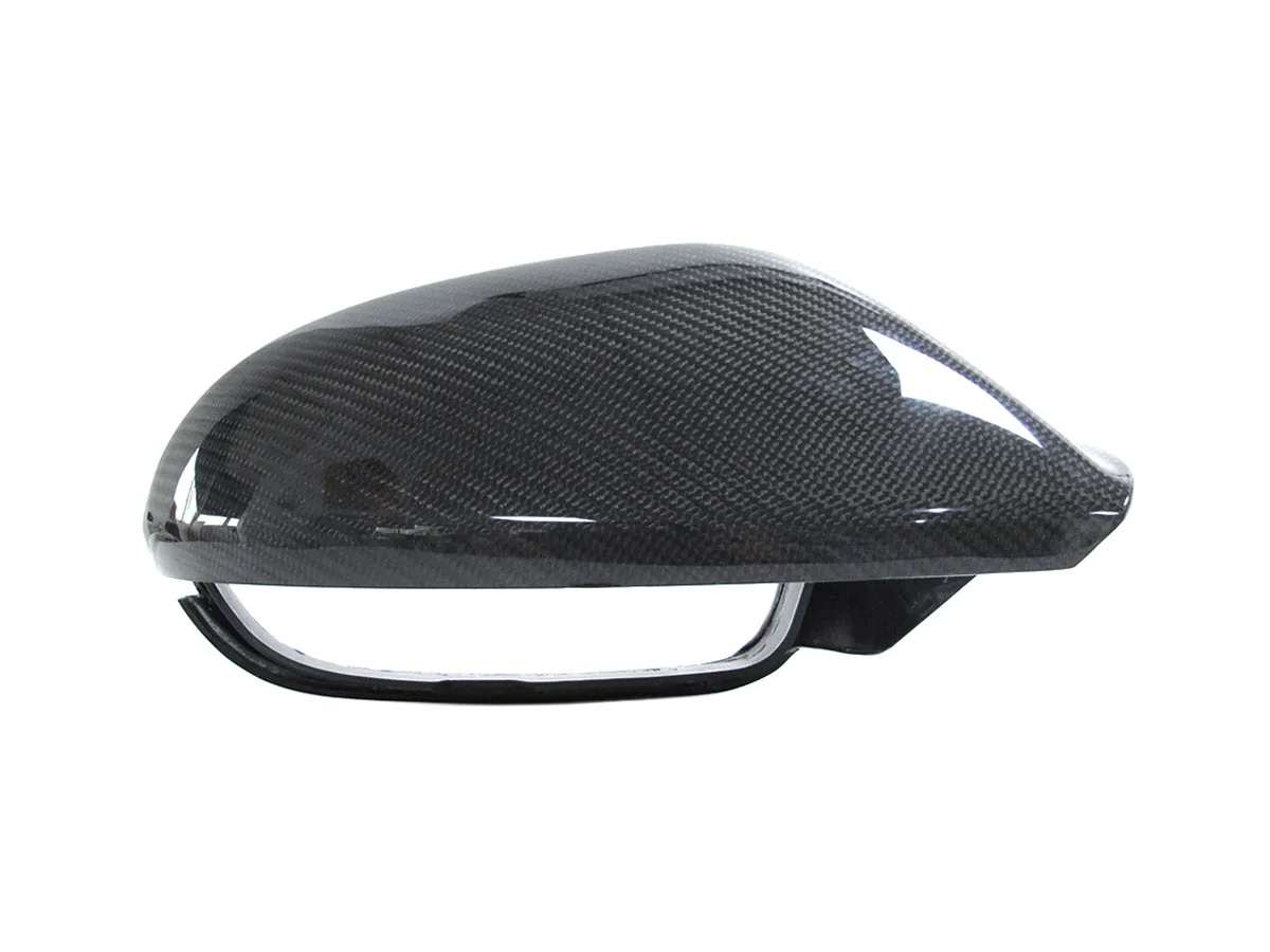 Carbon Fiber Side Mirror Covers Replace For AUDI A6 C7 S6 RS6 2012-2018 with Lane Assist od37 - Image 9