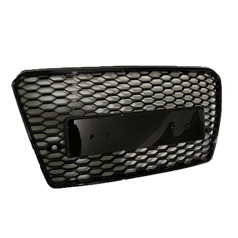 For Audi A7/S7 4G 2012-2015 RS7 Style Front Bumper Grille Honeycomb Mesh Grill - Image 6