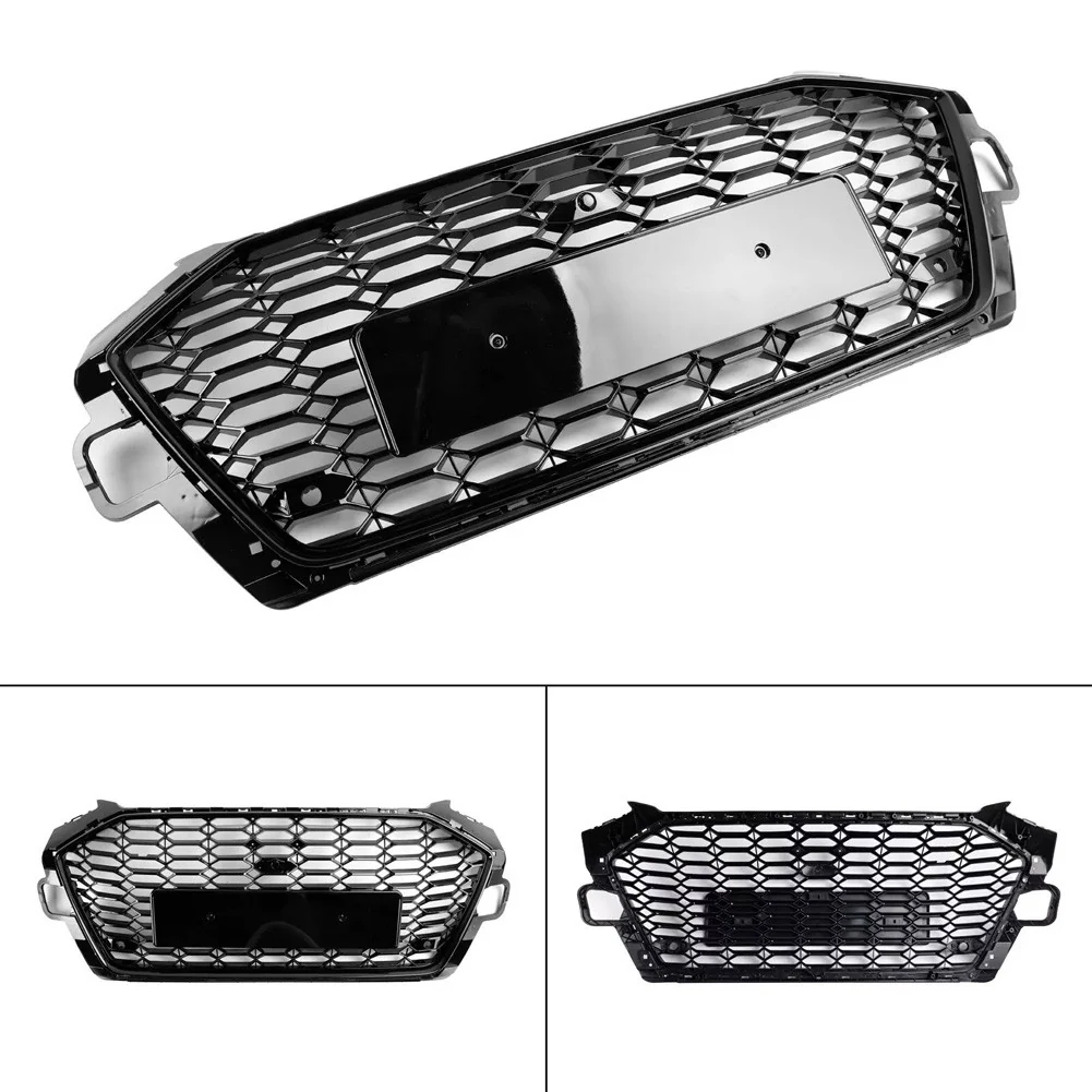 For Audi B9.5 A4 Sline S4 2020-2022 Front Bumper Grill Honeycomb Center Grille - Image 5