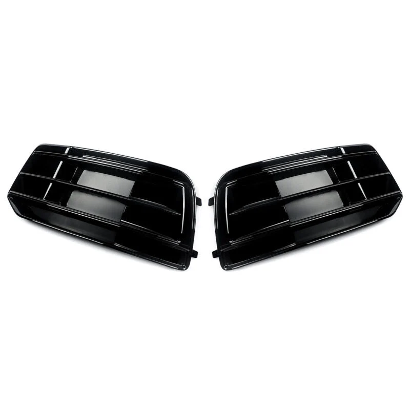 Gloss Black Front Fog Light Cover Grill For 2018-2020 AUDI Q5 NON-Sline Base Bumper - Image 10