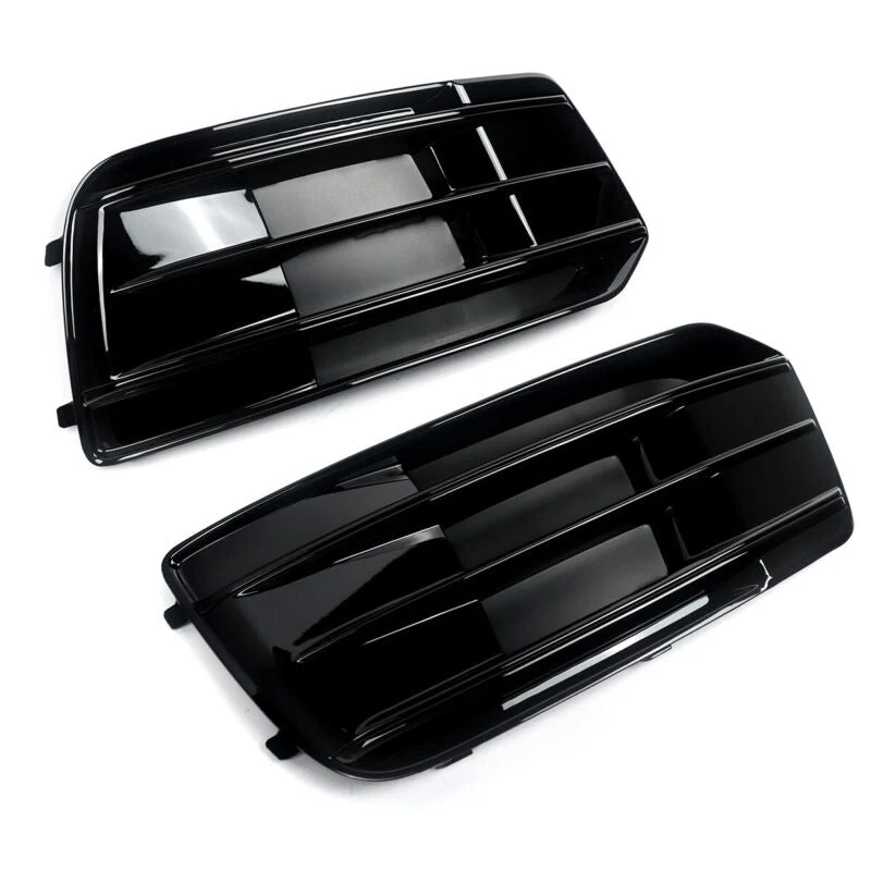 Gloss Black Front Fog Light Cover Grill For 2018-2020 AUDI Q5 NON-Sline Base Bumper - Image 14