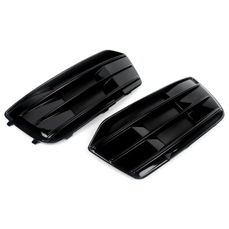 Gloss Black Front Fog Light Cover Grill For 2018-2020 AUDI Q5 NON-Sline Base Bumper - Image 7