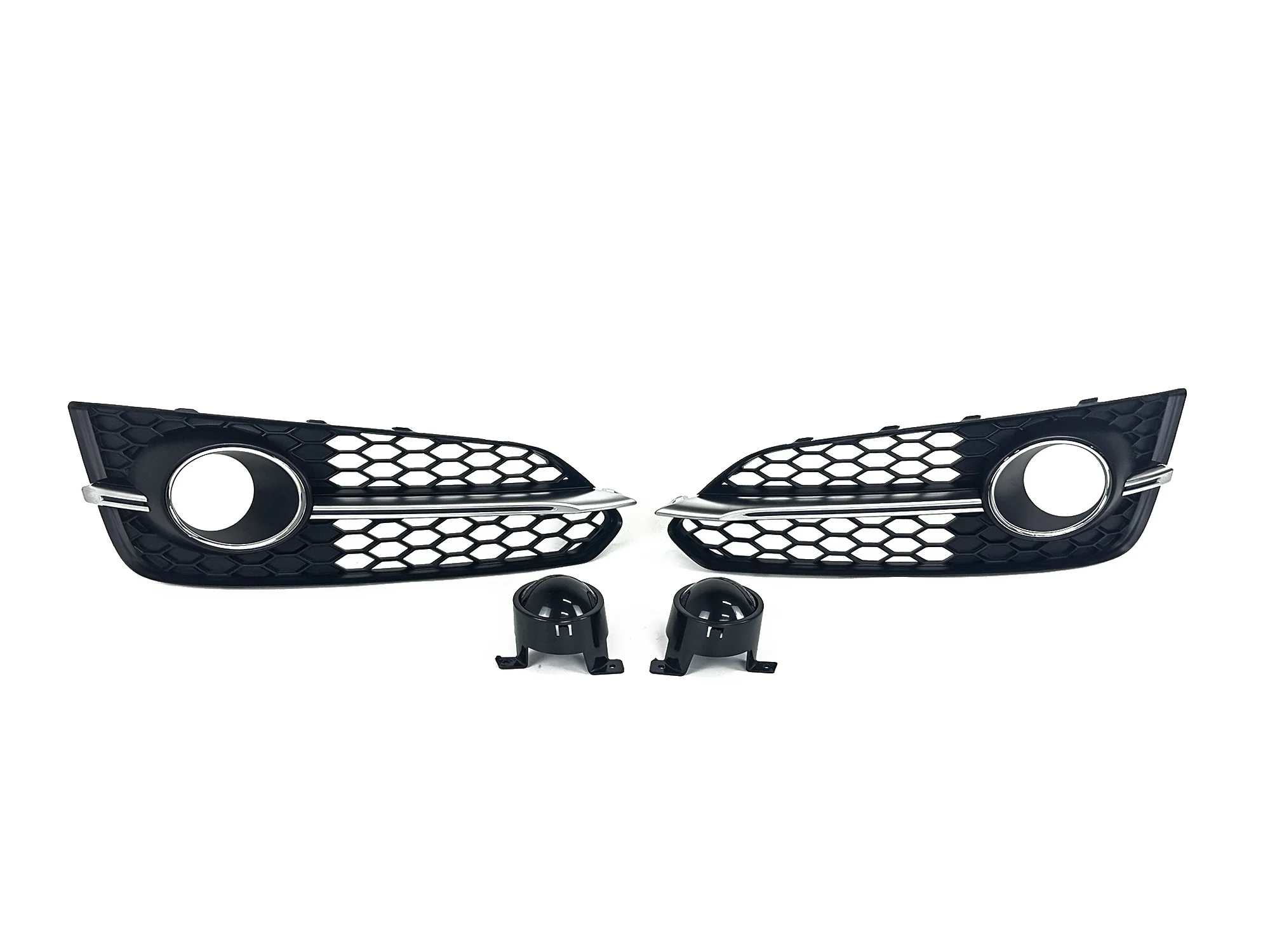 Pair For 2015-2018 Audi S8 A8 Front Left+Right Fog Light Covers 4H0-807-679-AB-3FZ - Image 5