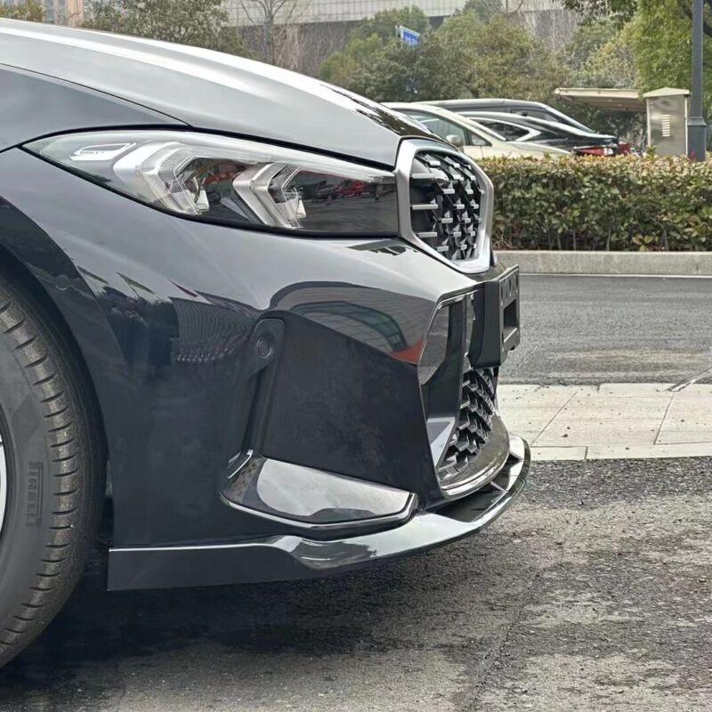 Gloss Black Front Bumper Lip Spoiler For 2023-2025 BMW G20 3 Series M340i 330i M Sport LCI - Image 3