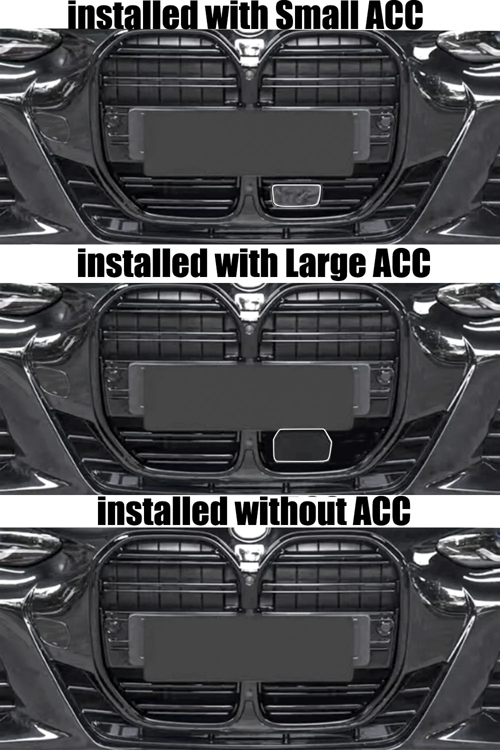 For BMW 4 Series G26 M440i Gran Coupe 2021-2026 Front Grille Grill W/ ACC - Image 4