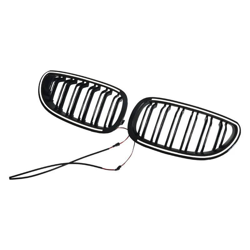 For BMW 5 Series E60 2004-2009 LED Front Bumper Grille Bumper Grill Radiator Gloss Black - Image 3