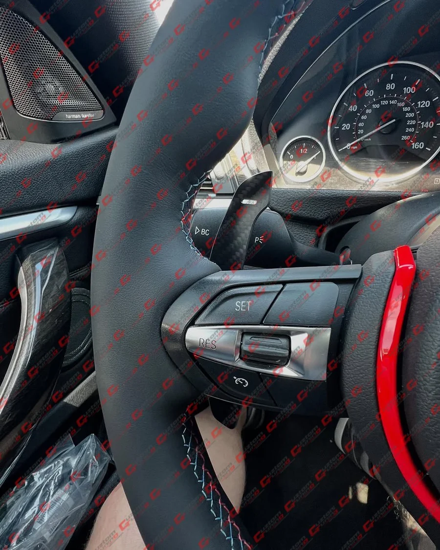 For BMW F20 F30 F32 F87 F80 F82 Carbon Fiber Replacement Magnetic Paddle Shifter - Image 10