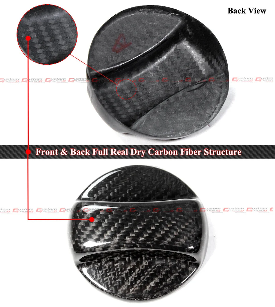 For BMW F22 F87 F30 G20 G30 F15 Carbon Fiber Add-On Gas Fuel Cap Cover Overlay - Image 3