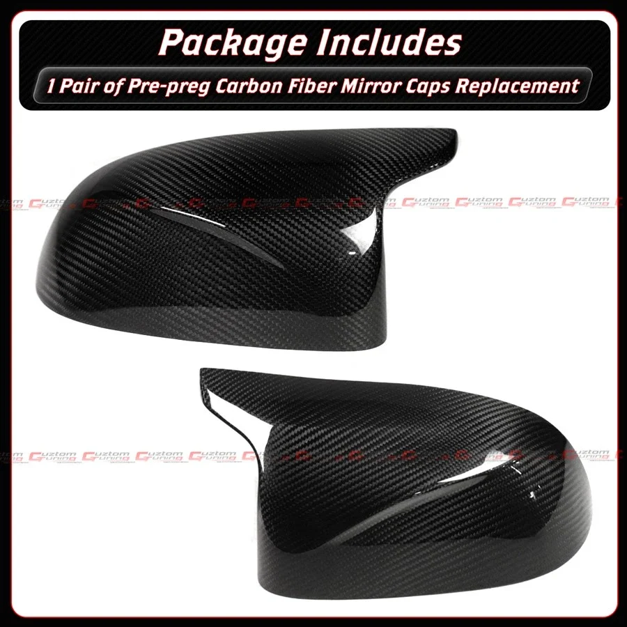 For BMW F98 X4M F95 X5M F96 X6M M40i Full Carbon Fiber Replacement Mirror Caps - Image 2