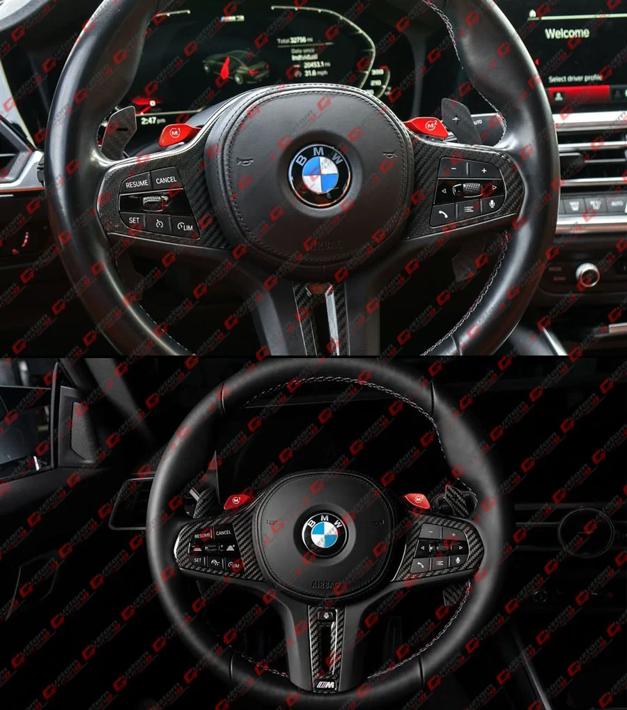 For BMW G20 G22 G87 G80 G82 F95 Carbon Fiber Replacement Magnetic Paddle Shifter - Image 9