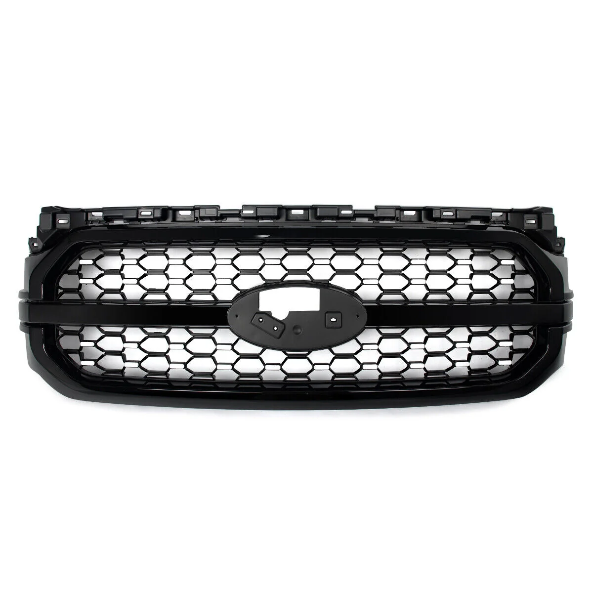 For Ford F-150 F150 Platinum 2021-2023 Agate Black Front Bumper Grille Assembly - Image 11