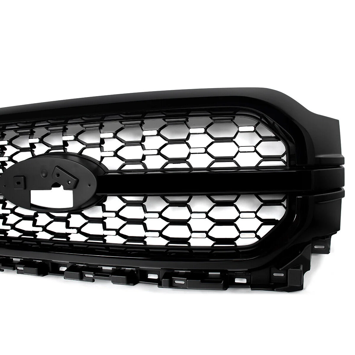 For Ford F-150 F150 Platinum 2021-2023 Agate Black Front Bumper Grille Assembly - Image 7