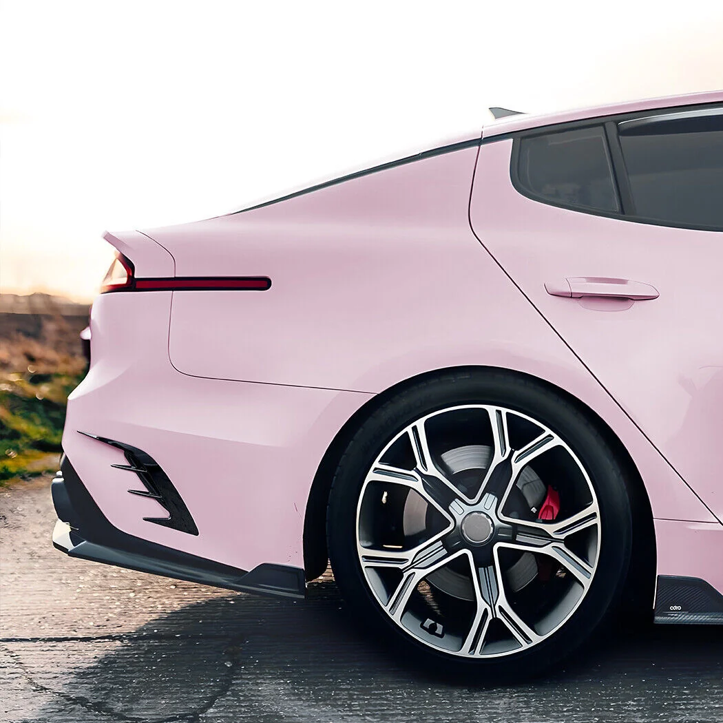 For KIA Stinger 2017-2023 Gloss Black Rear Bumper Side Vent Canard Cover Kit - Image 5