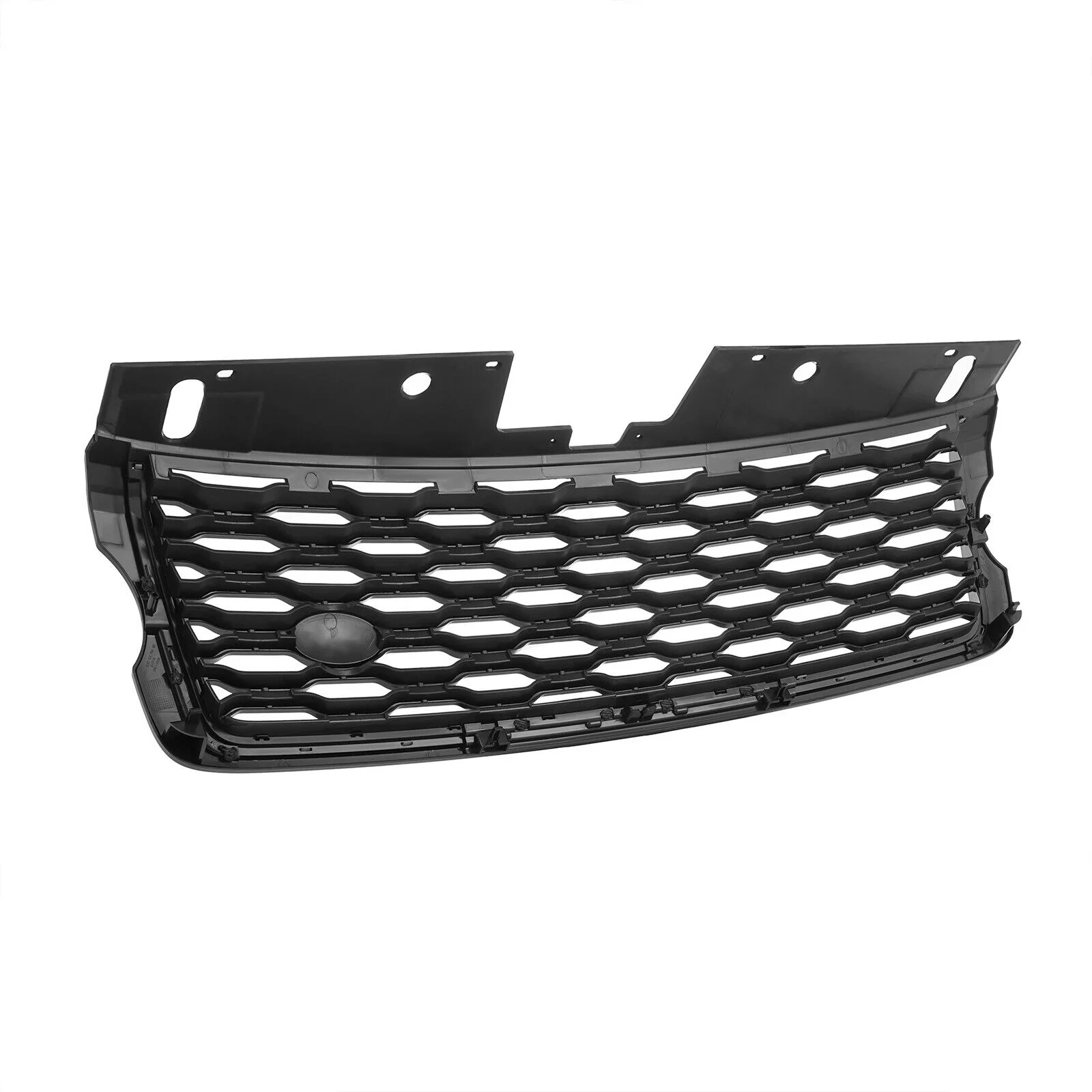 For Land Rover Range Rover Vogue 2013-2017 Front Bumper Grille Gloss Black - Image 8
