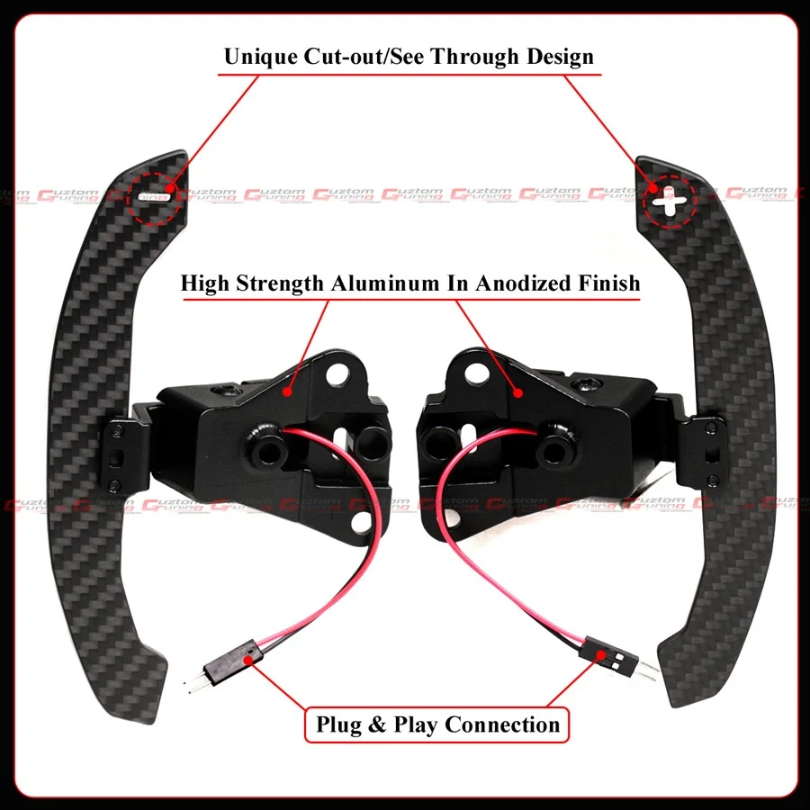 For 2014-2026 Lexus IS350 IS300 RC350 RC F Carbon Fiber Magnetic Paddle Shifter - Image 6